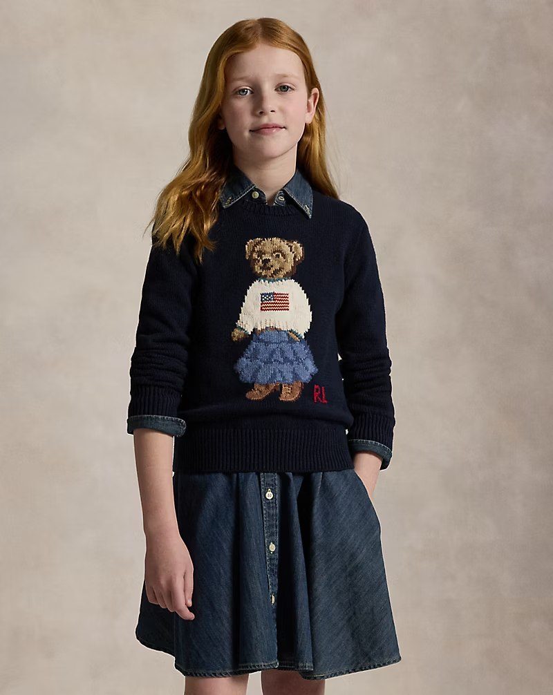 PRL Girl - Polo Bear Cotton Sweater