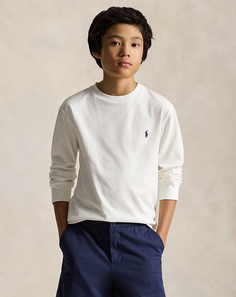 PRL Boy - Cotton Jersey Long-Sleeve Tee