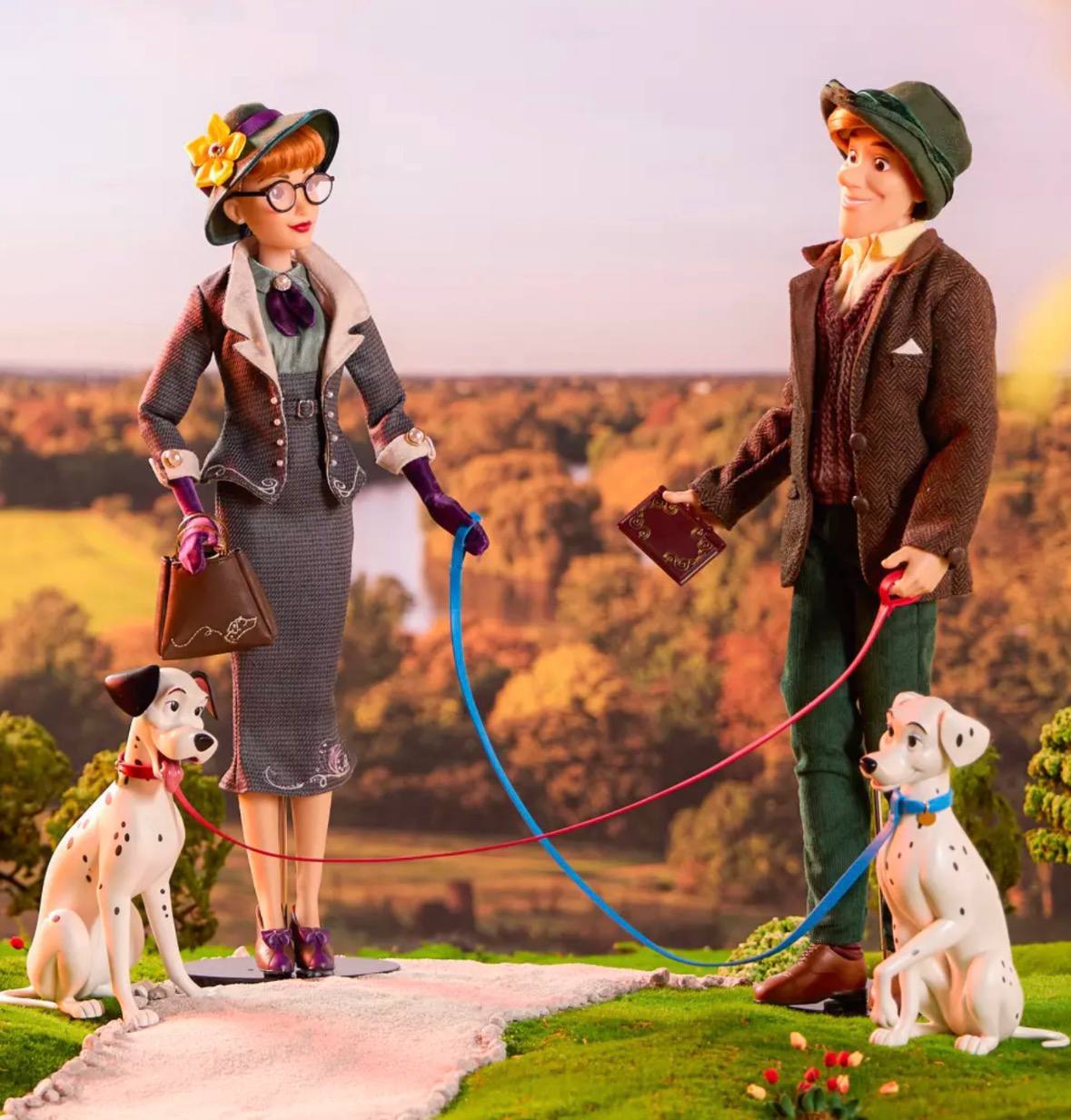 Disney - Roger and Anita Limited Edition Doll Set – 101 Dalmatians 65th Anniversary – 17'' – Exclusive – D23: The Ultimate Disney Fan Event