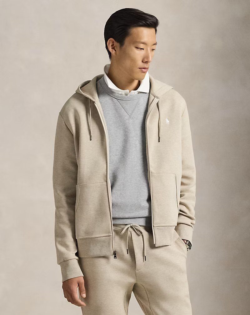 PRL Masc- Double-Knit Full-Zip Hoodie