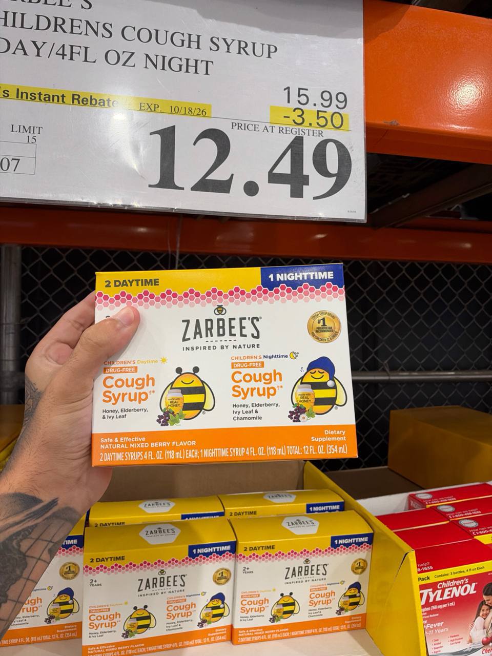 Costco- Zarbee’s Childrens Cough Syrup