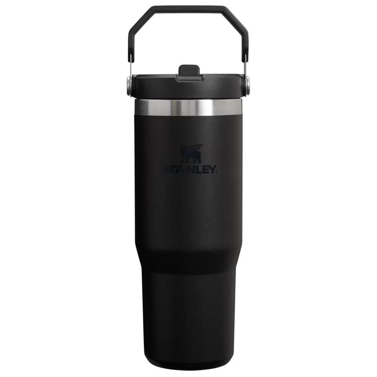 Target - Stanley 30 oz Stainless Steel Ice Flow Flip Straw Tumbler Black 2.0