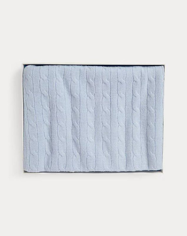 PRL- Cable-Knit Cashmere Blanket