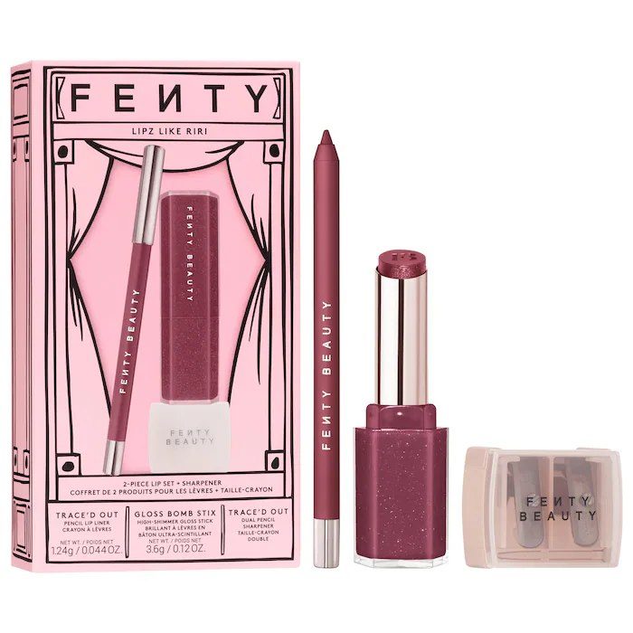 Sephora - Fenty Beauty by Rihanna Lipz Like Riri 2-Piece Lip + Sharpener Makeup Gift Set