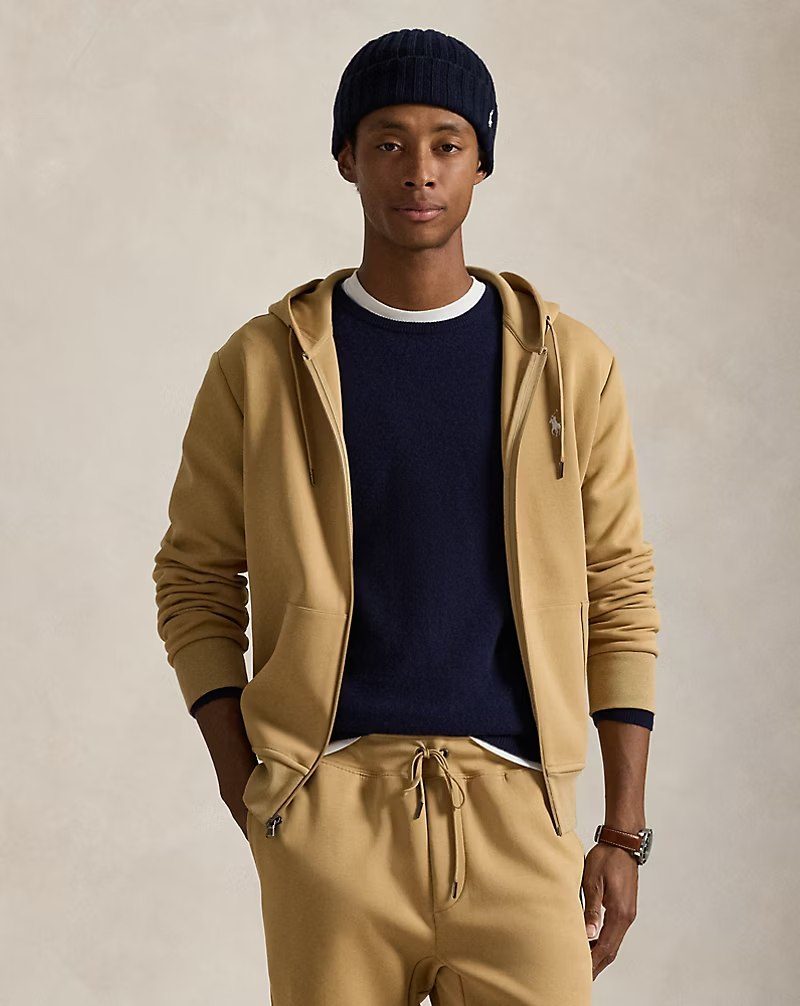 PRL Masc- Double-Knit Full-Zip Hoodie