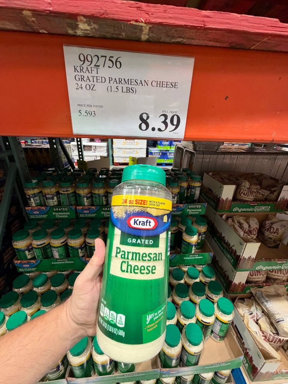 Costco - Kraft Grated Parmesan Cheese