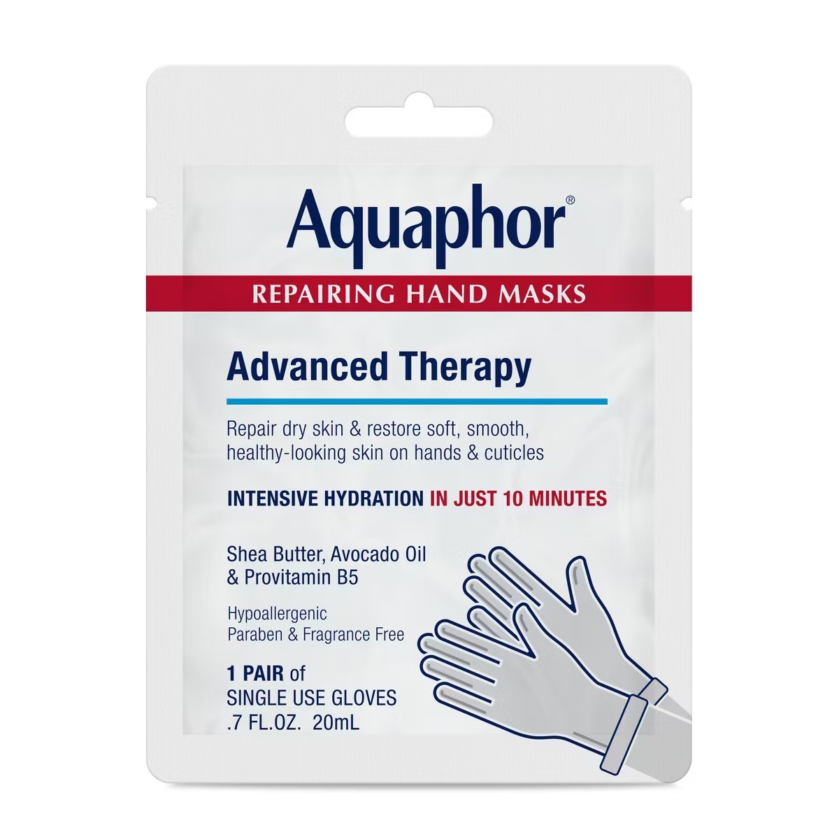 Target - Aquaphor Advanced Therapy Repairing Hand Mask - 0.7 fl oz