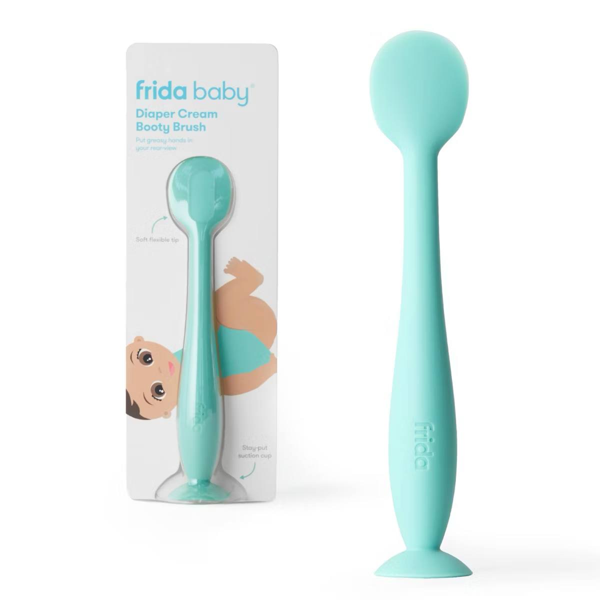 Target- Frida Baby Diaper Cream Booty Brush: Silicone, Lotion and Ointment Applicator, 8.75" Length, 1.25" Width