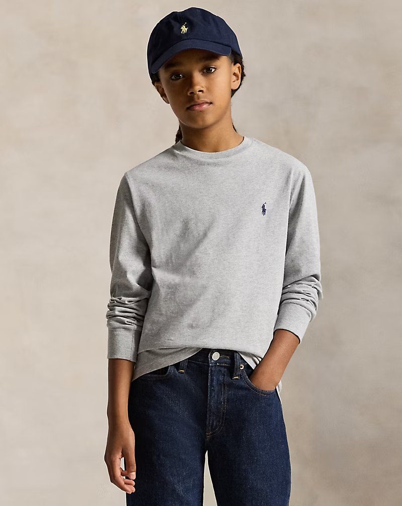 PRL Boy - Cotton Jersey Long-Sleeve Tee