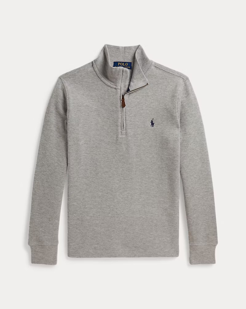 PRL Boy - Estate-Rib Quarter-Zip Pullover