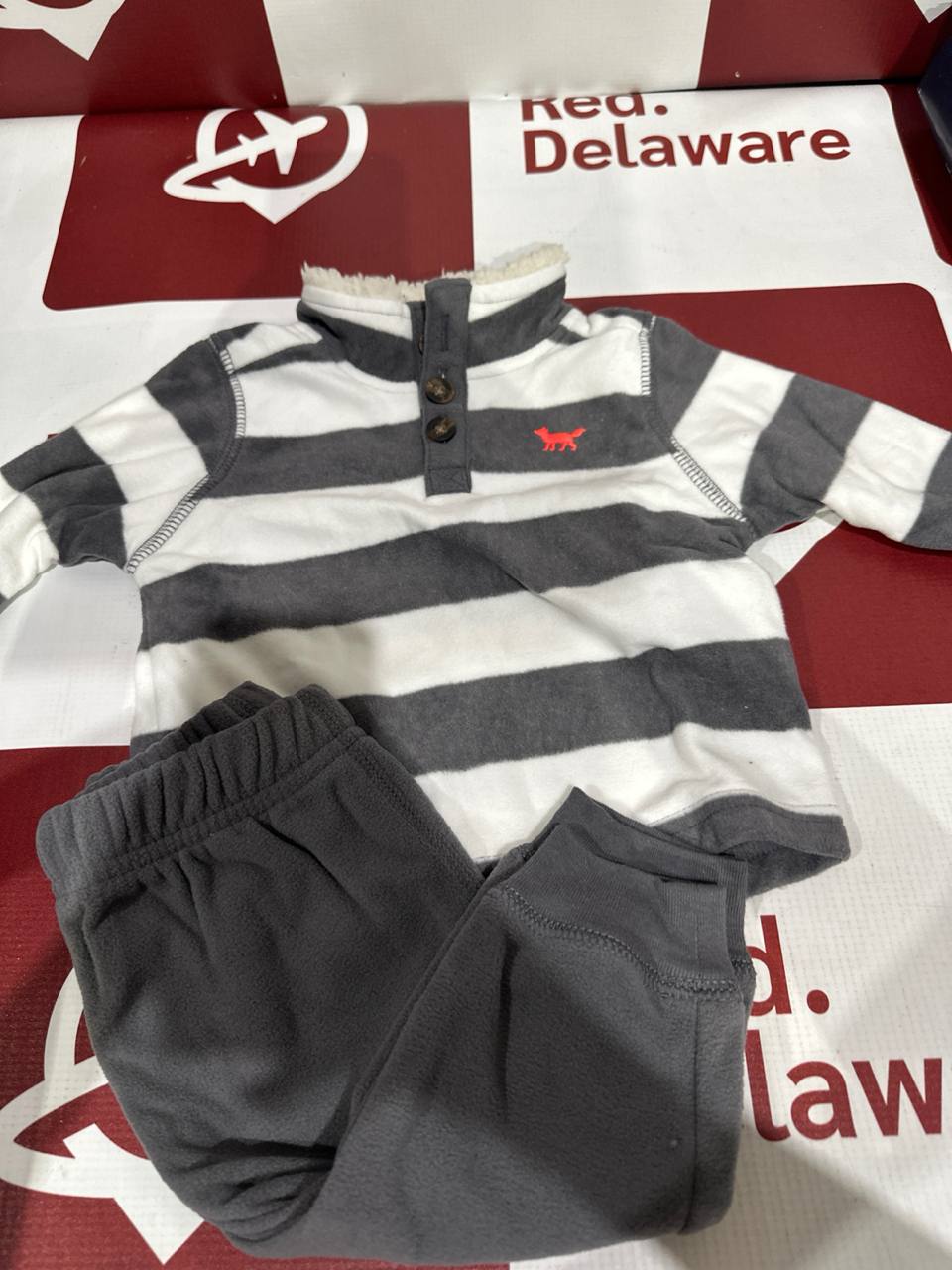 Carter’s Set 2 conjunto camurça cinza(D1)