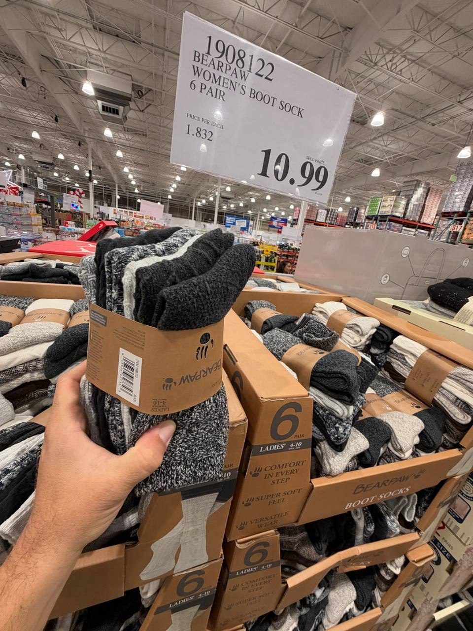 Costco - BearPaw Meia