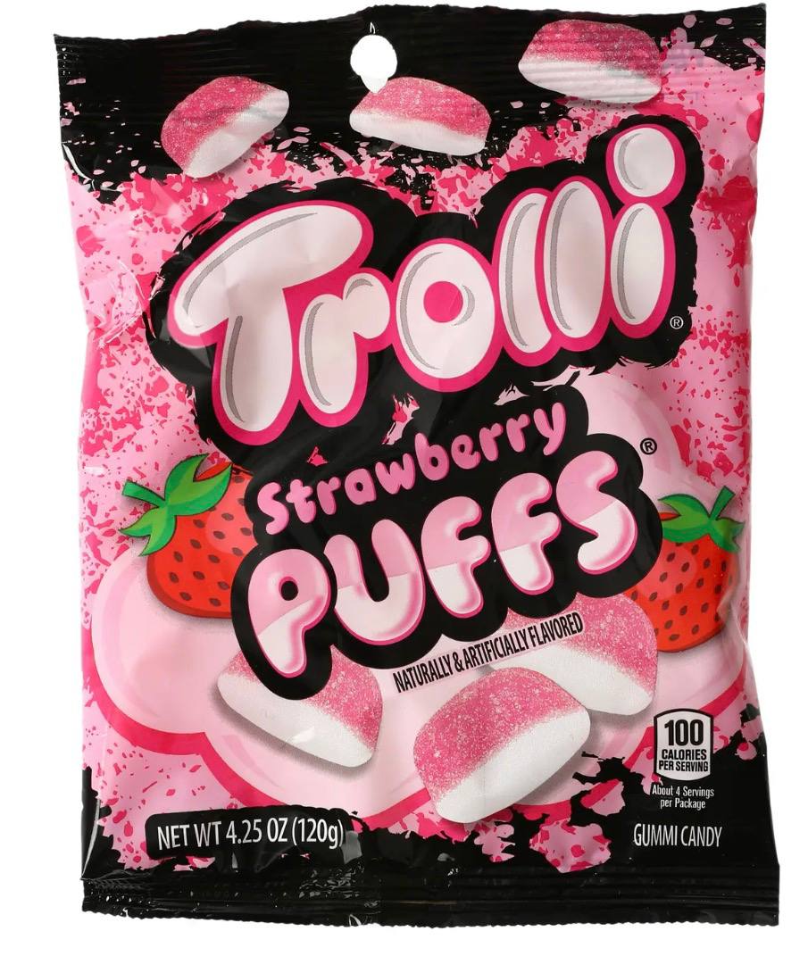 Five Bellow - Trolli® Strawberry Puffs 4oz Candy Bag