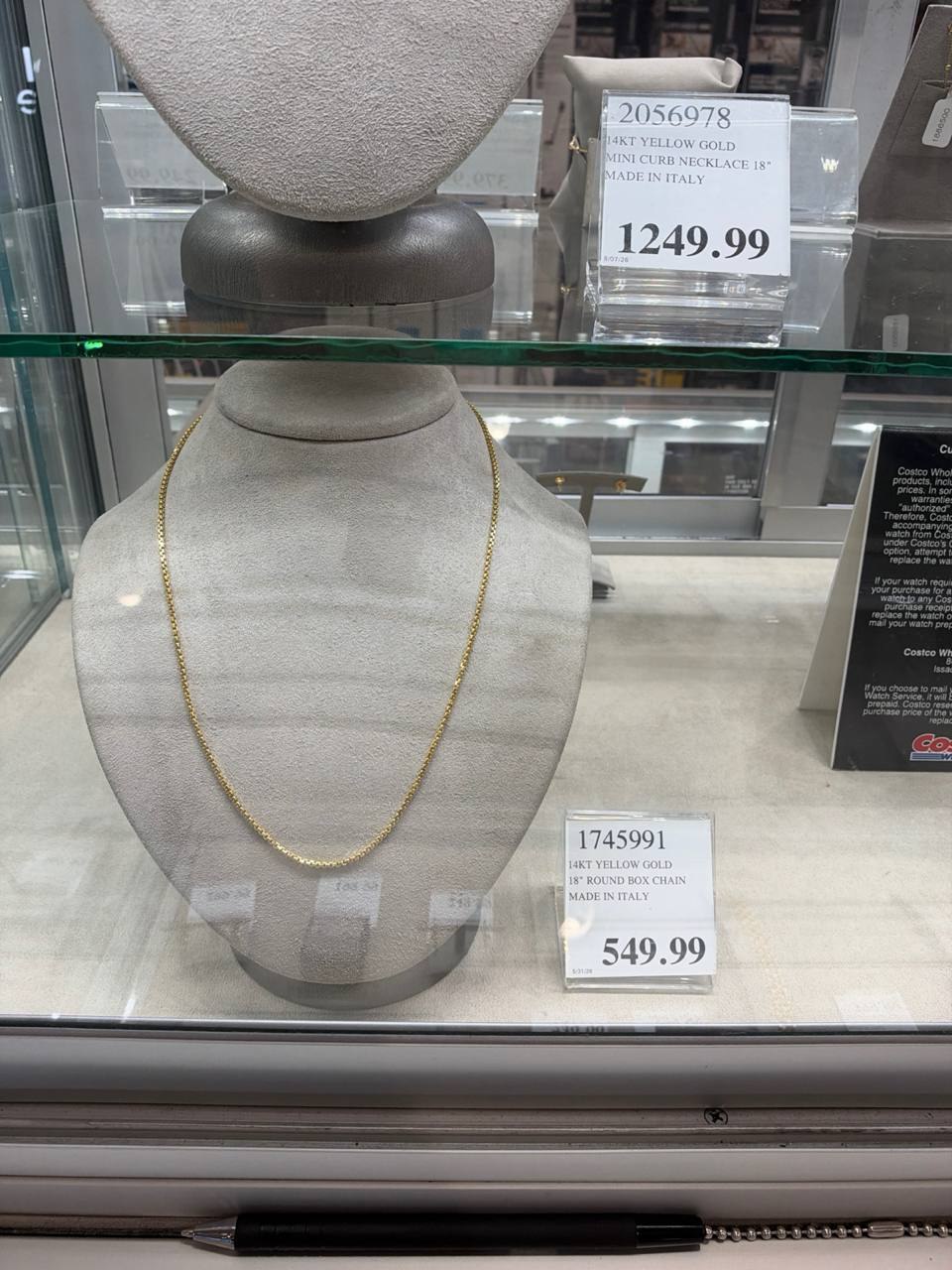 Costco - Colar 14KT Yellow Gold
