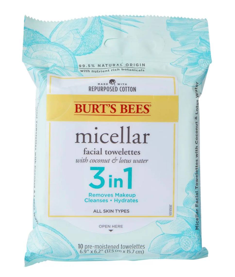 Five Below - Burt's Bees® Micellar Facial Towelettes 3-In-1 Coconut & Lotus Water 10-Pack