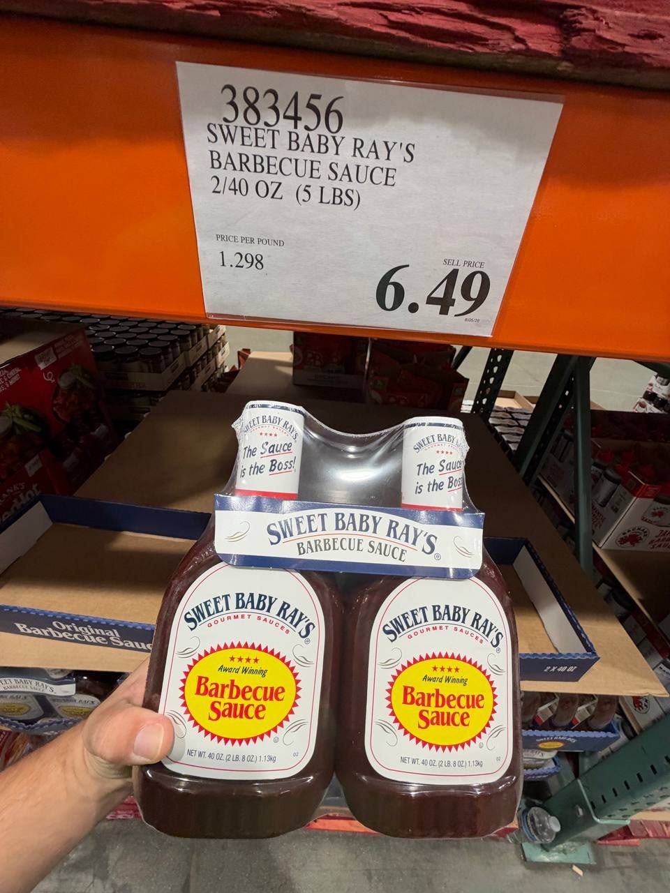 Costco - Sweet Baby Ray's Barbecue sauce