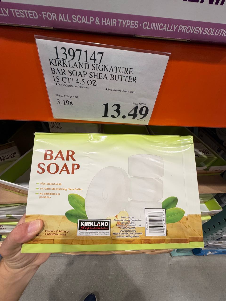 Costco - Kirkland Signature Bar Soap Shea Butter