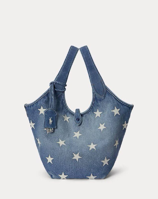 PRL Fem- Polo Play Star Denim Tote