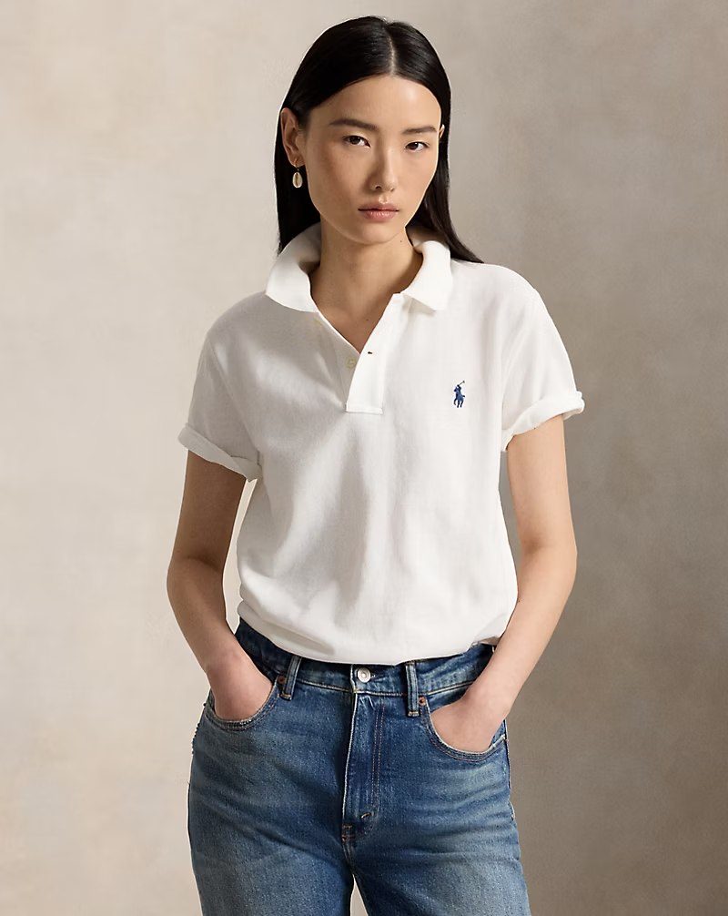 PRL Fem - The Iconic Classic Fit Mesh Polo Shirt