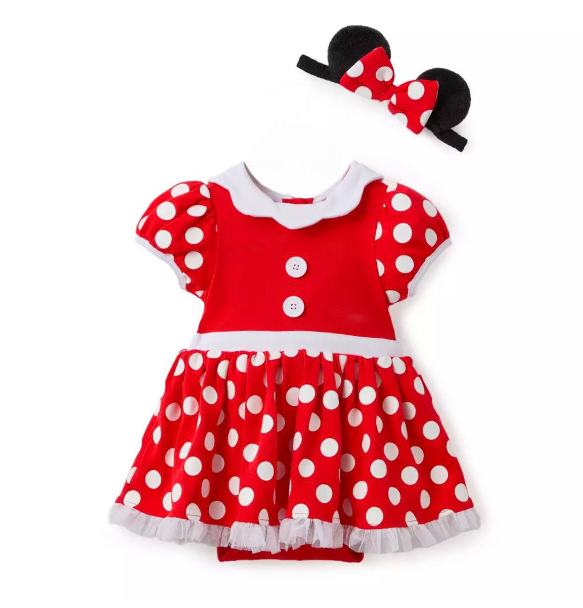 Disney - Minnie Mouse Costume Bodysuit for Baby – Red