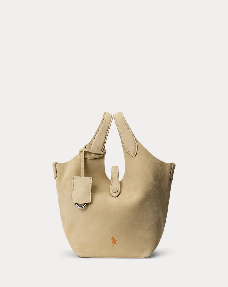 PRL Fem- Polo Play Suede Small Tote & Crossbody