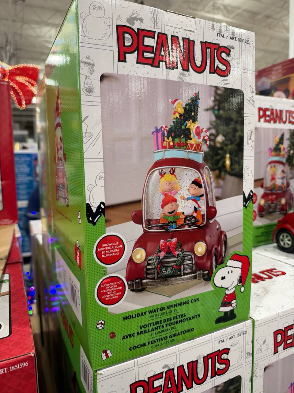 Costco- Peanuts Holiday Water Spinning Car