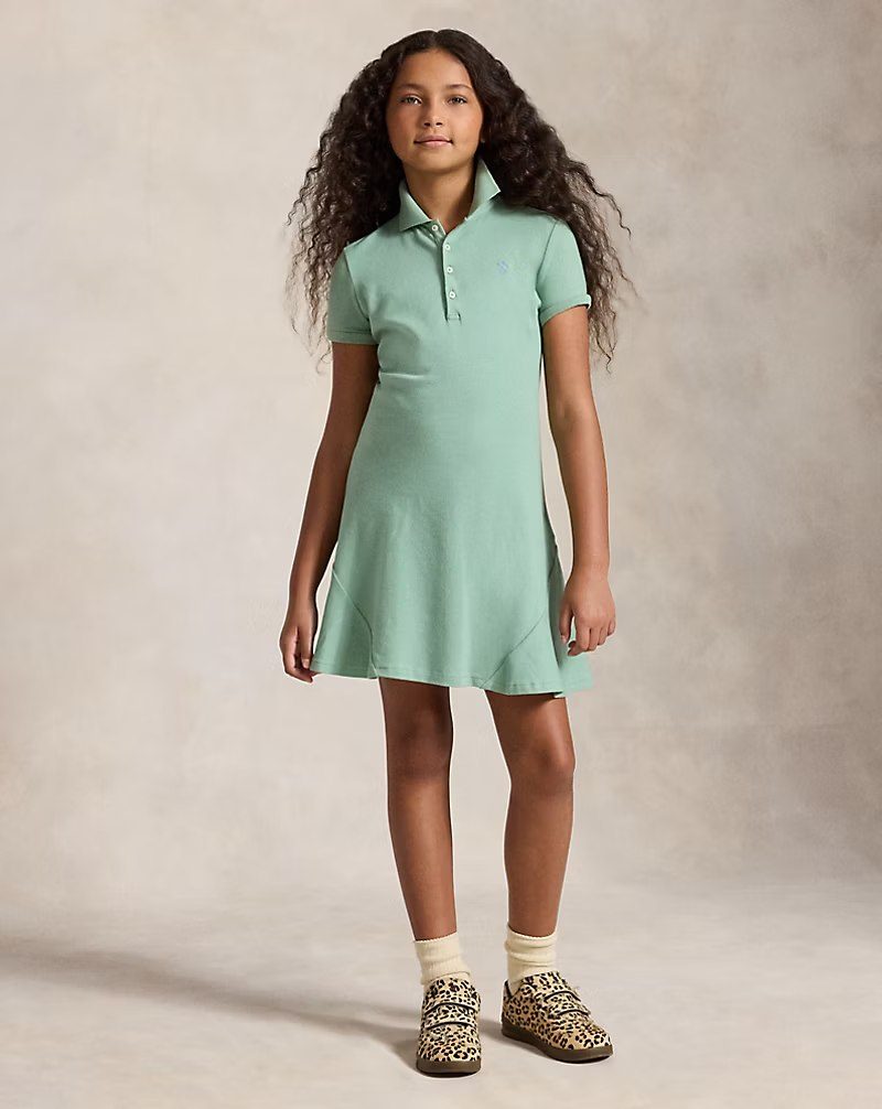 PRL Girl- Stretch Mesh Polo Dress