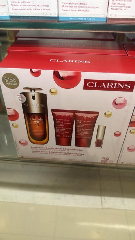 Macy's - Clarins 4-Piece Double Serum & Super Restorative Anti-Aging Skincare Gift Set