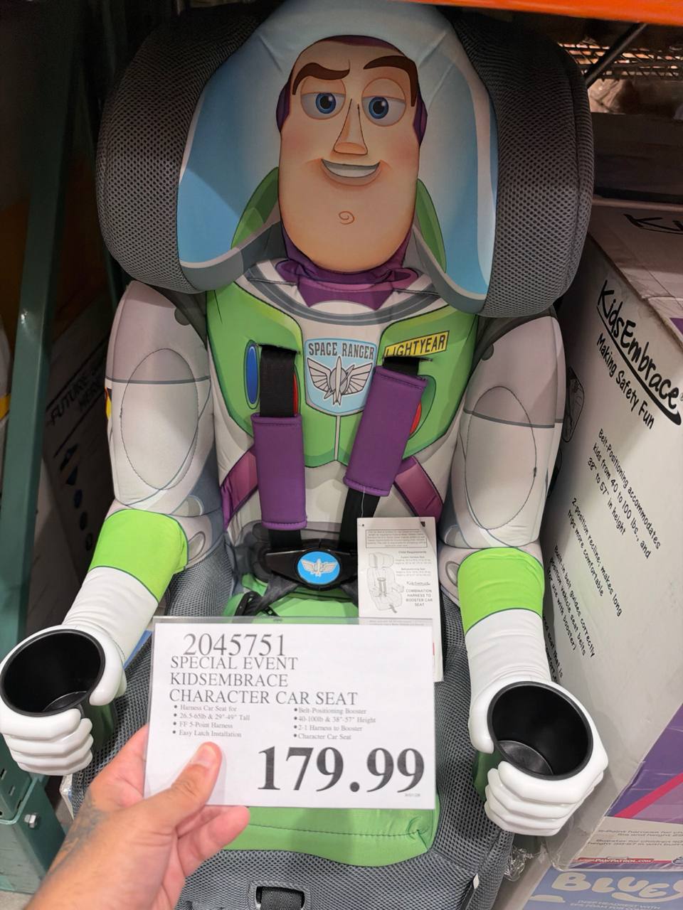 Costco- Special Event Kidsembrace Character Car Seat