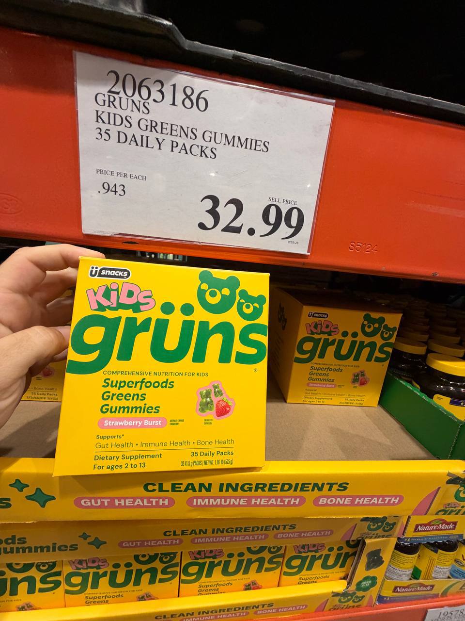 Costco - gruns Kids Green Gummies