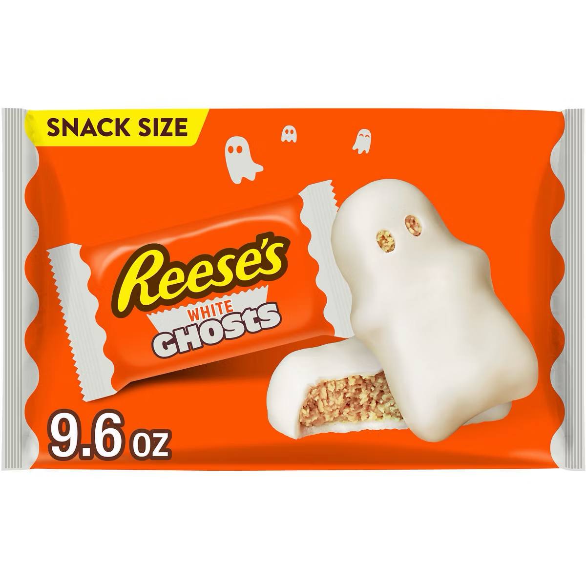 Target - Reese's Peanut Butter White Chocolate Ghosts Halloween Candy Snack Size - 9.6oz
