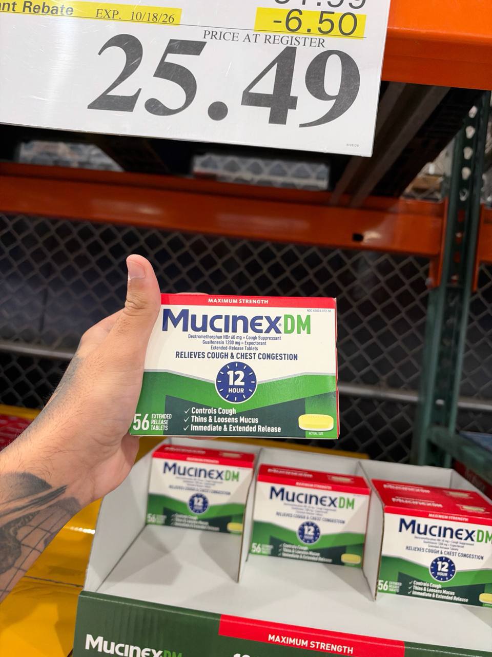 Costco- Mucinex DM Relives