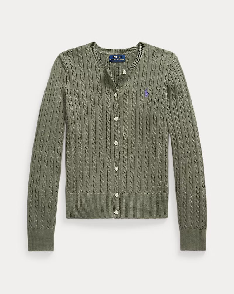 PRL Girl - Mini-Cable Cotton Cardigan
