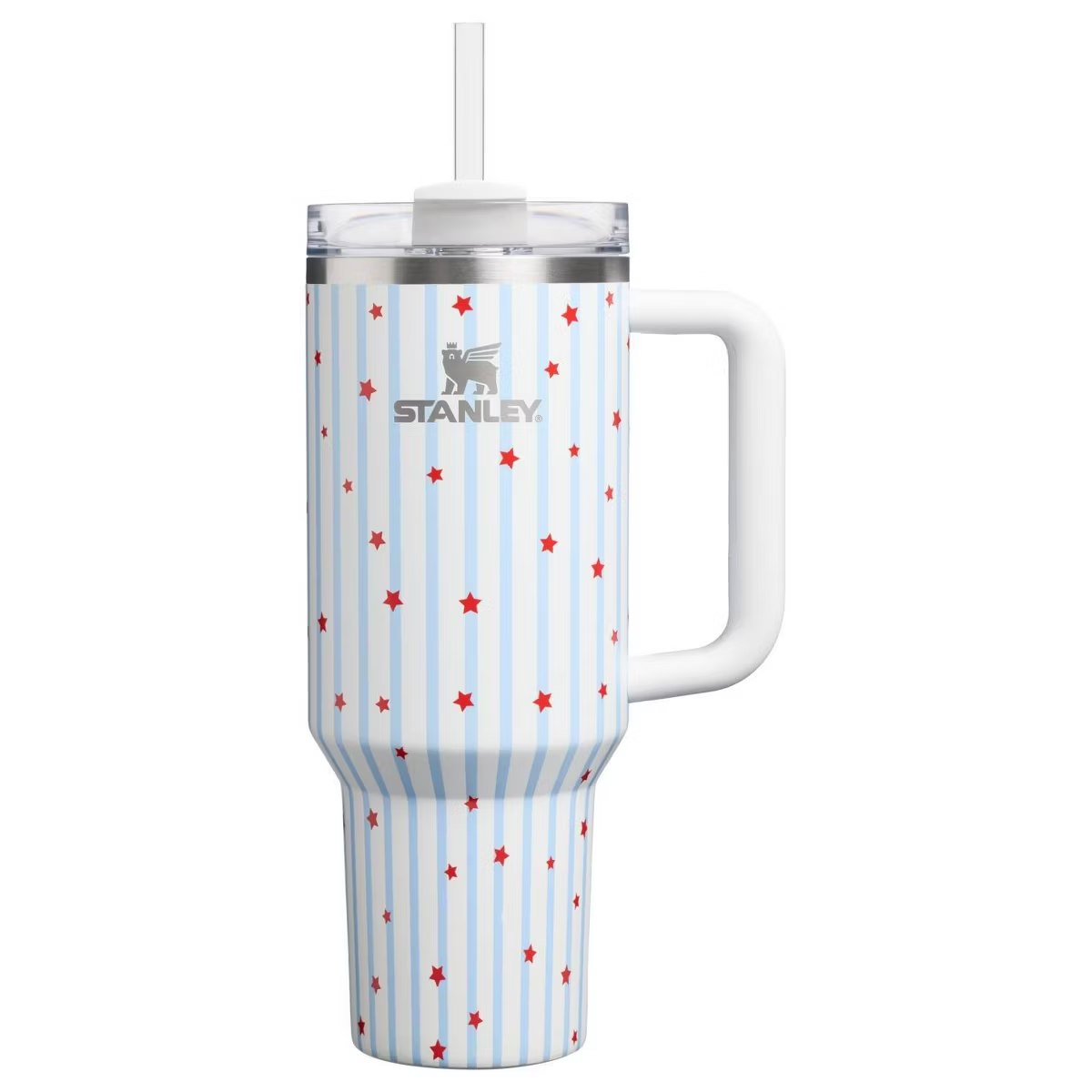 Target - Stanley 40 oz Stainless Steel H2.0 FlowState Quencher Tumbler Blue Starry Stripes