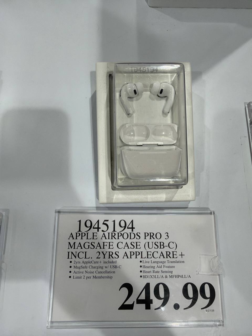 Costco - Apple Airpods Pro 3
