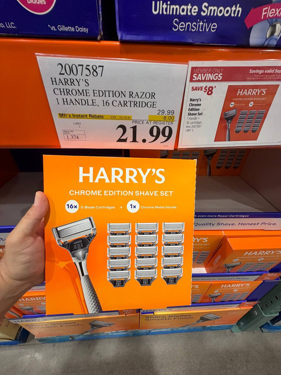 Costco - Harry’s Chrome Edition Razor 1 Handle