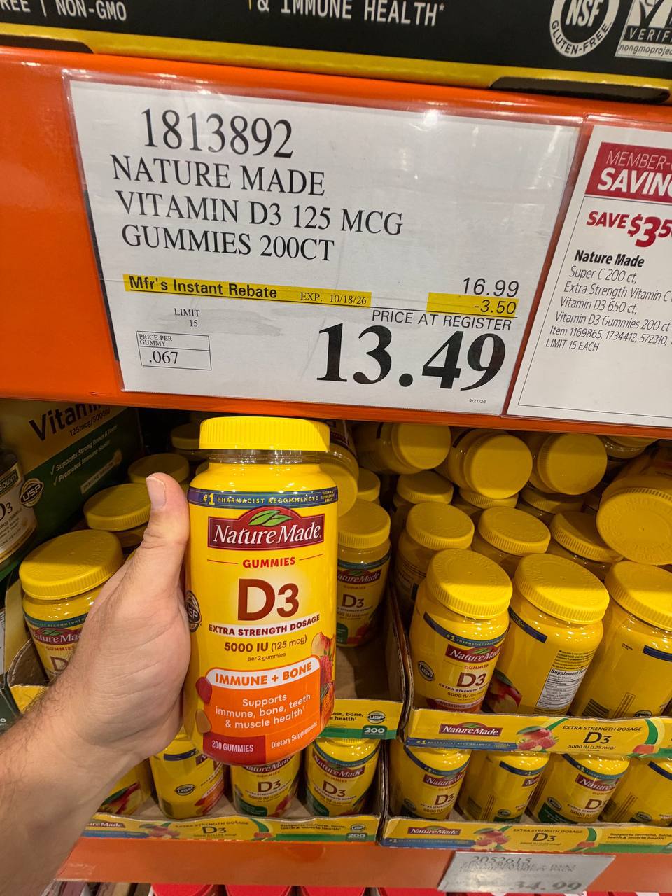 Costco - Nature Made Vitamin D3 Gummies