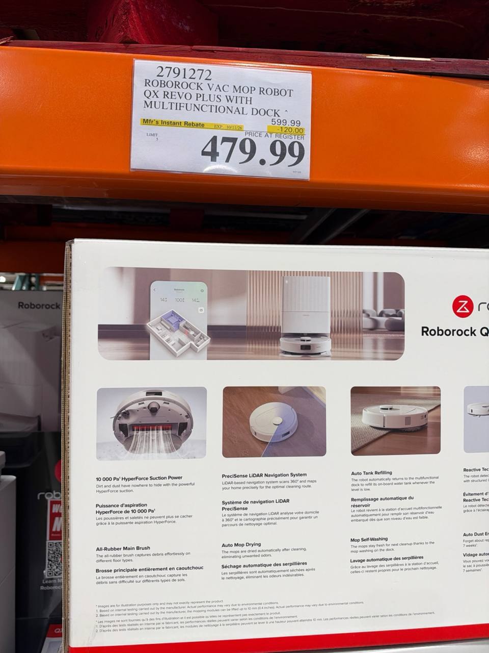 Costco - Roborock VAC MOP Robot