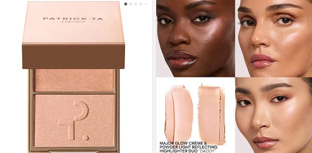 Sephora - PATRICK TA Major Glow Creme & Powder Light Reflecting Translucent Highlighter Duo: Color Daddy