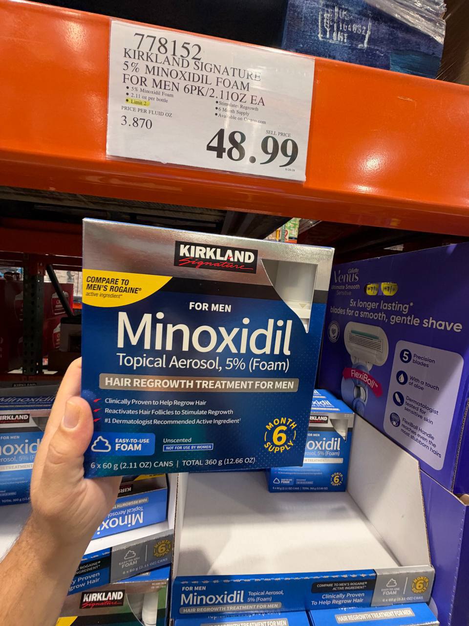 Costco - Kirkland Signature 5% Minoxidil Foam For Men
