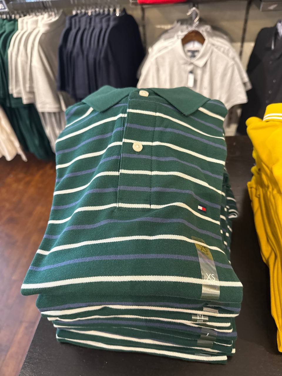 Tommy Masc- Camiseta Polo Listrada
