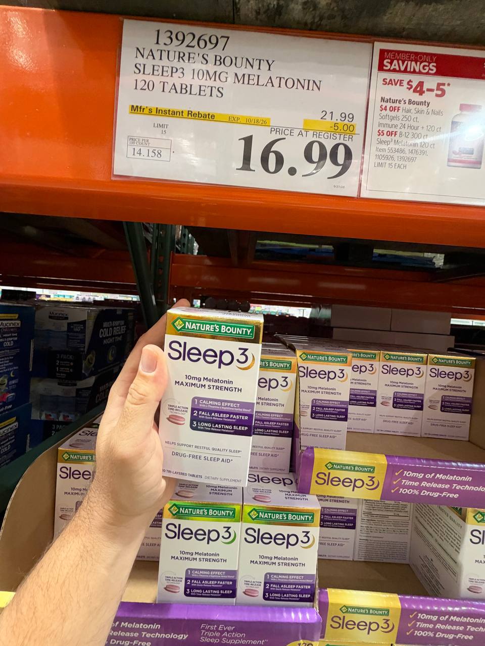 Costco - Natures Bounty Sleep 3