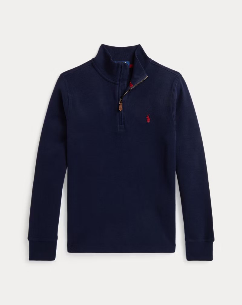 PRL Boy - Estate-Rib Quarter-Zip Pullover