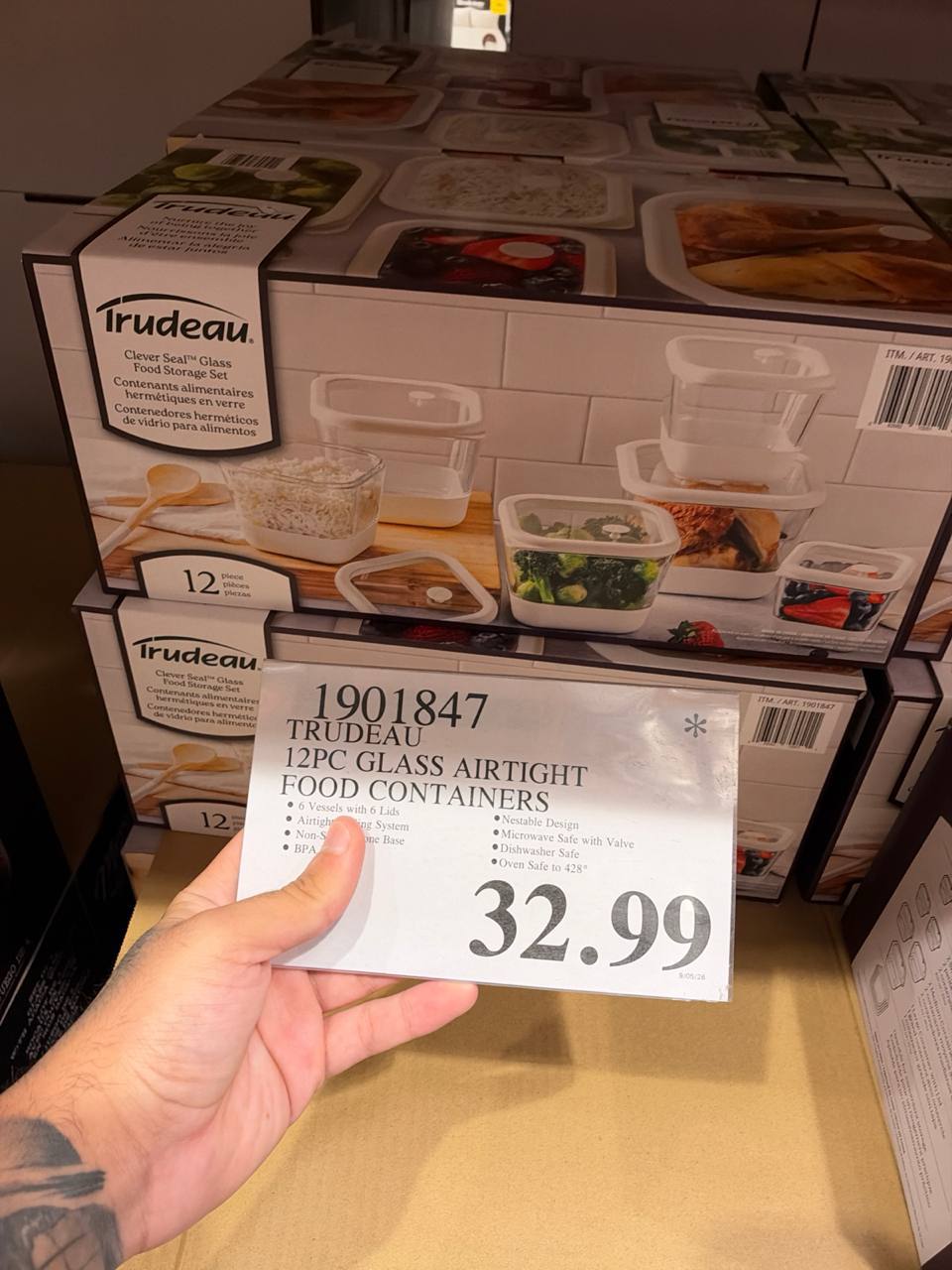 Costco- Glass Airtight Food Containers