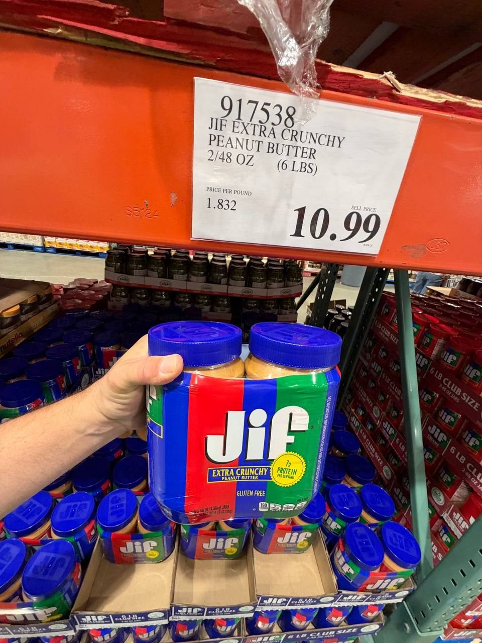 Costco - JIF Extra Crunchy Peanut Butter
