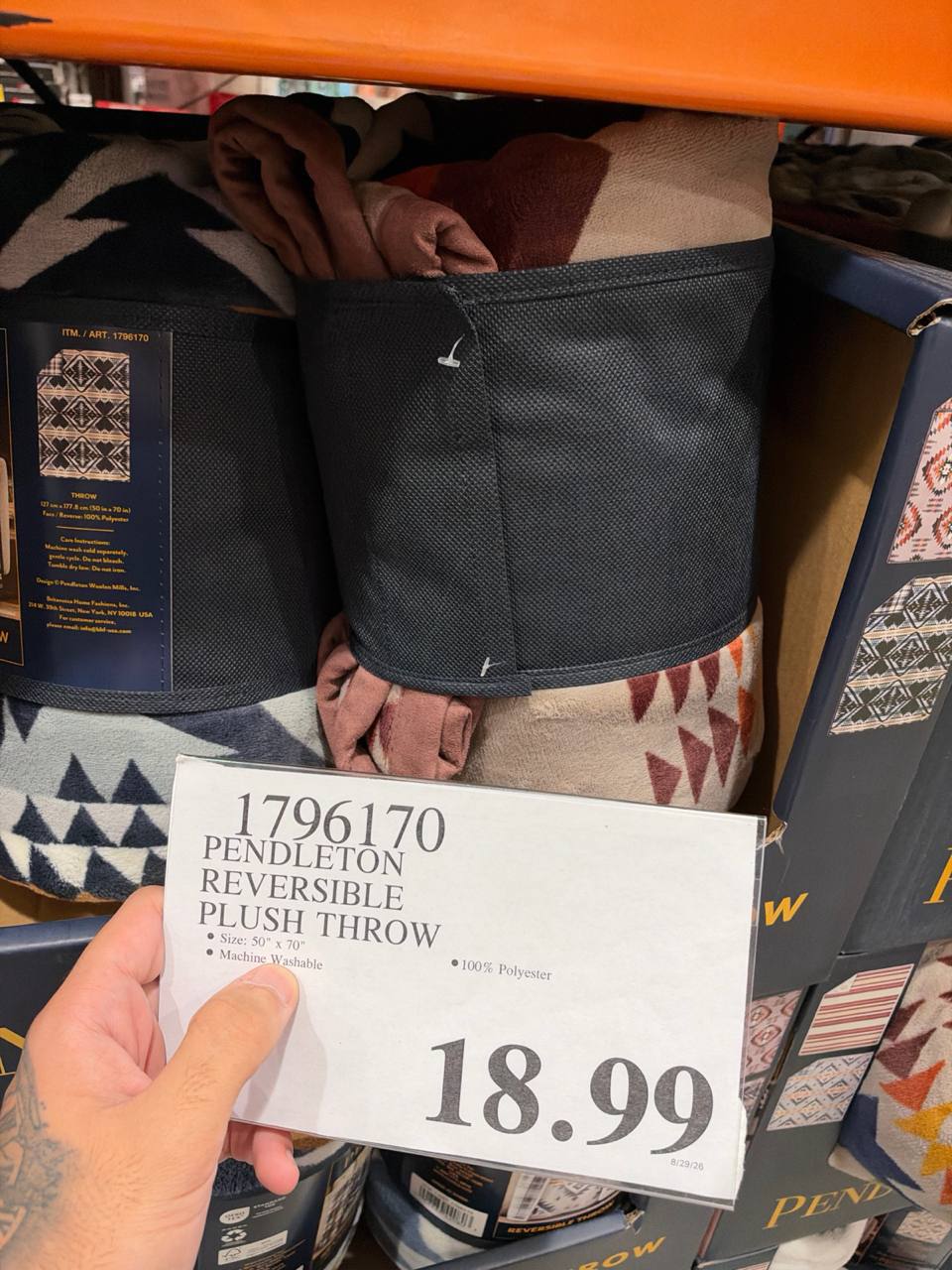 Costco- Reversible Plush Throw