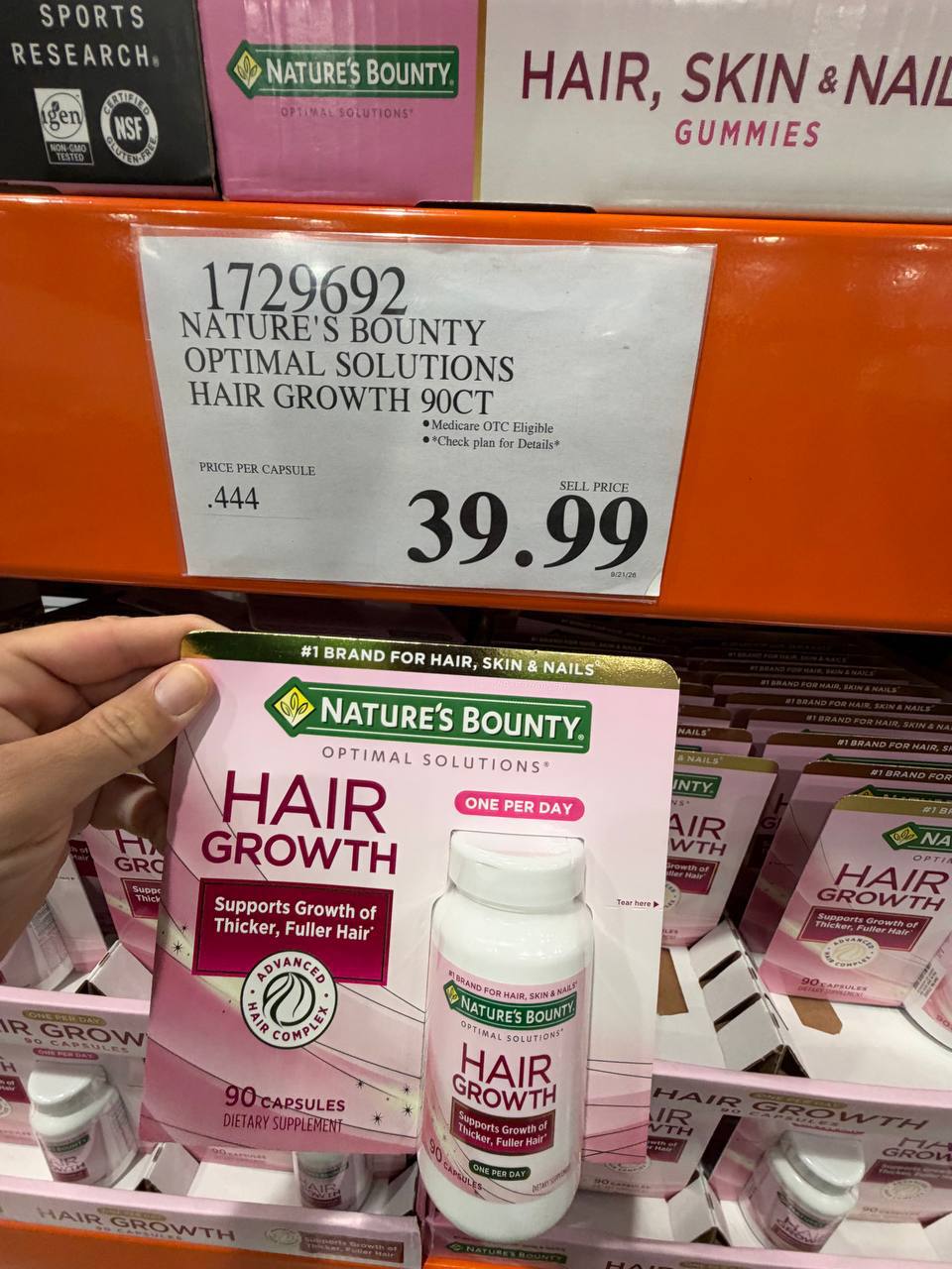 Costco - Nature Bounty Hair Growth