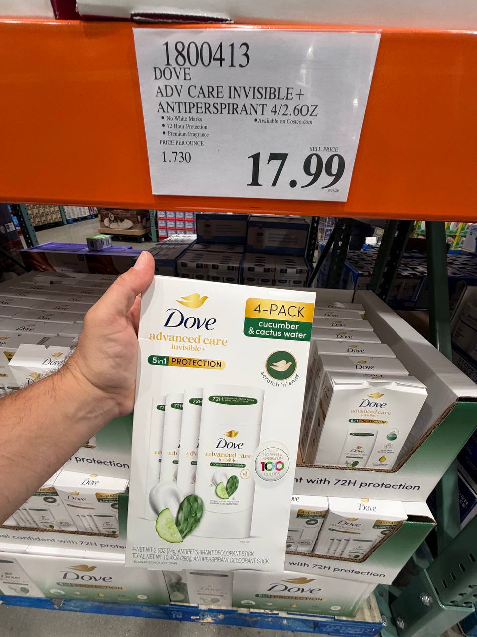 Costco - Dove Adv Care Invisible + Antiperspirant