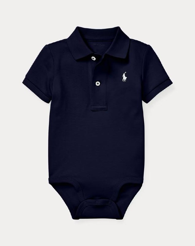 PRL- Soft Cotton Polo Bodysuit