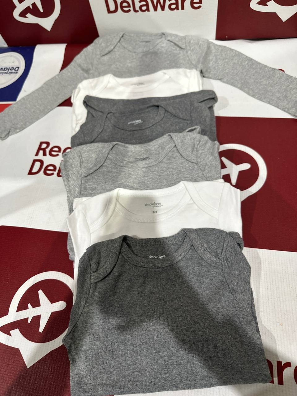 Carters Set 6 body manga longa  (E4)